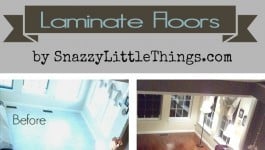 DIY Laminate Floor Installation {Budget} Tutorial - by SnazzyLittleThings.com