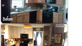 painted kitchen before and after