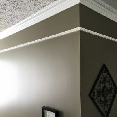 Faux Frieze Molding in Foyer