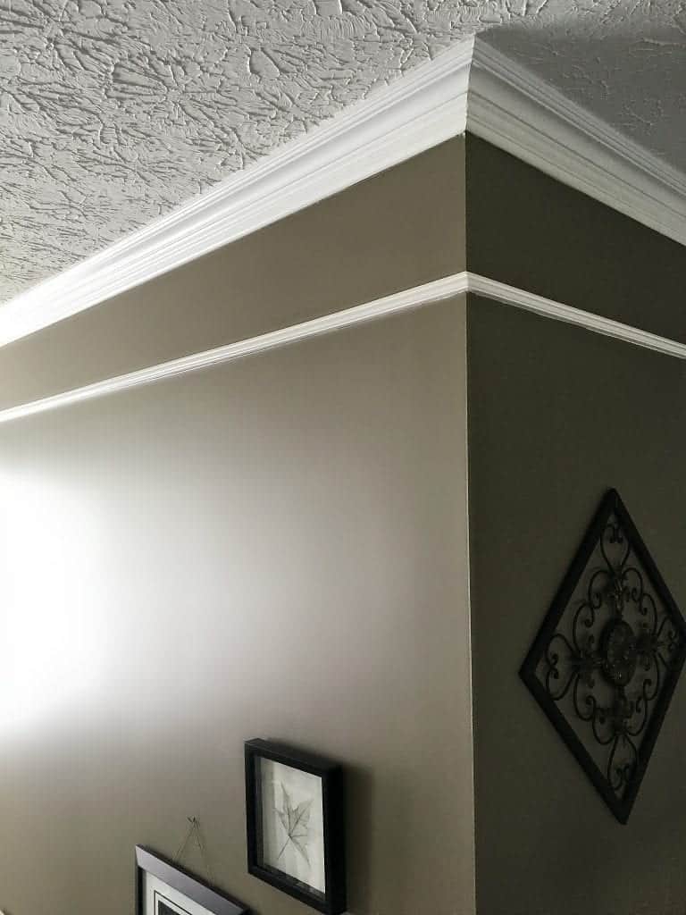 Two Story Foyer Upgrade: Add Faux Frieze Molding