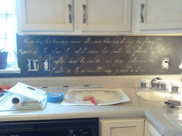 DIY: Stenciled Kitchen Backsplash