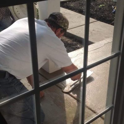 Stamped Concrete Overlays Before & After