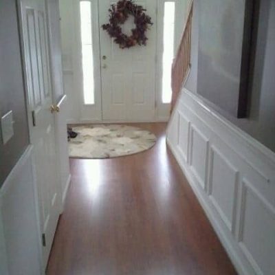 wainscoting before and after