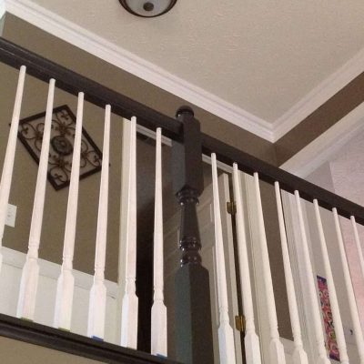 Updating Foyer with Frieze Molding