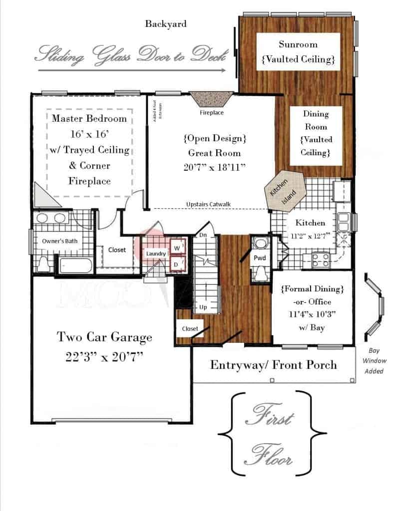 Ryan Homes Floor Plan (First Floor)