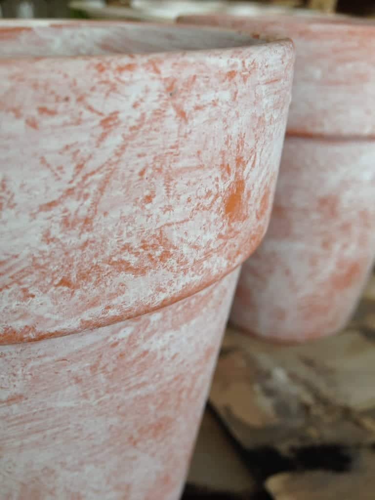 How to Whitewash Terra Cotta Pots