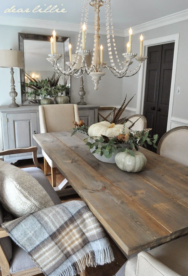 5 Rustic Dining Table Setting Ideas for Fall for Farmhouse Style.