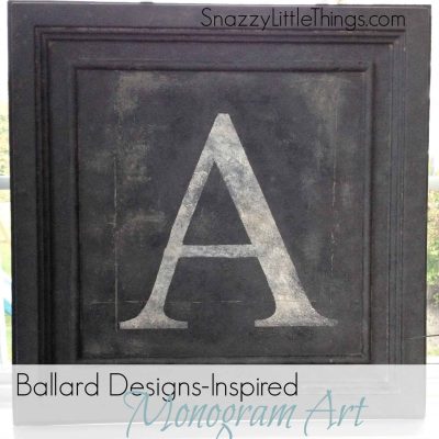 Ballard Designs-Inspired Monogram Art