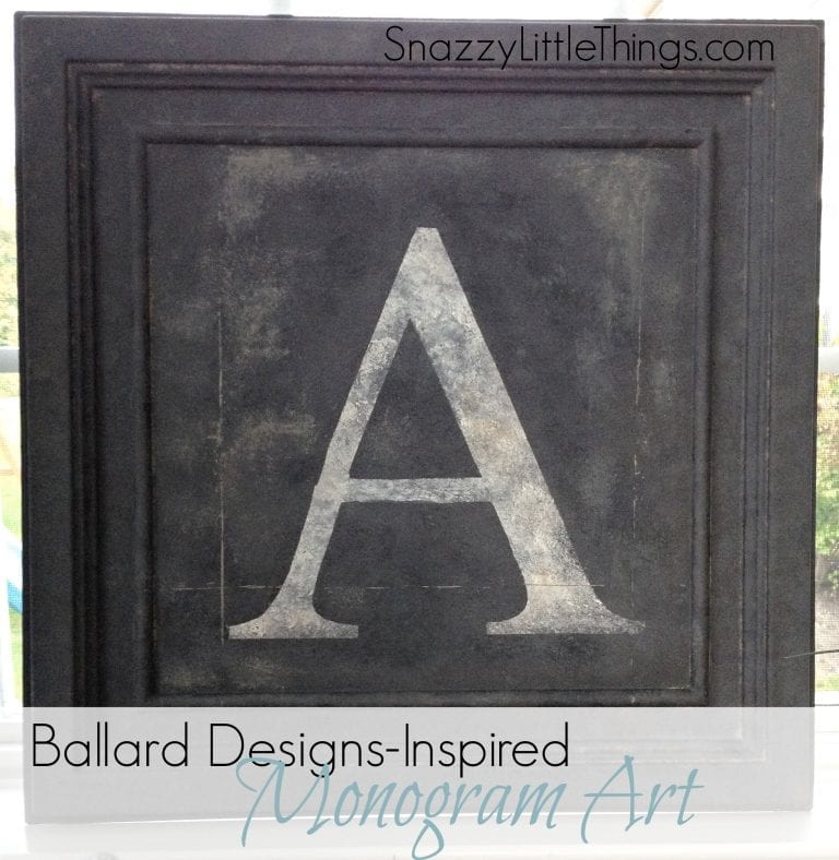 Ballard Designs-Inspired Monogram Art