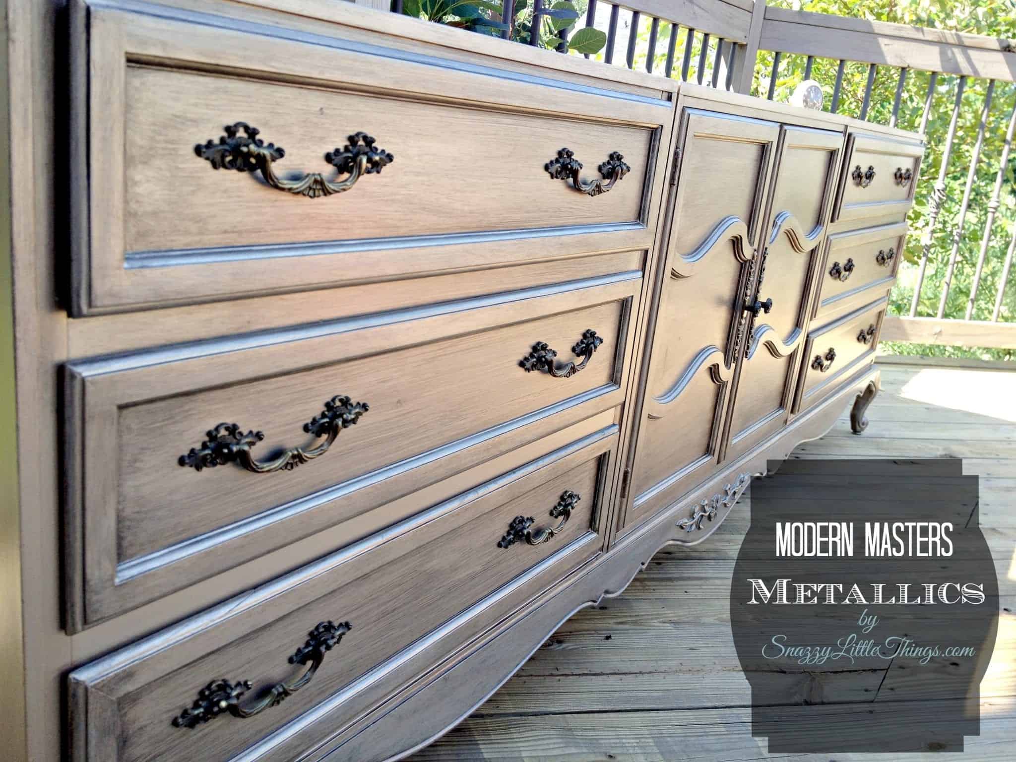 Diy Furniture Project Using Modern Masters Metallic Paint