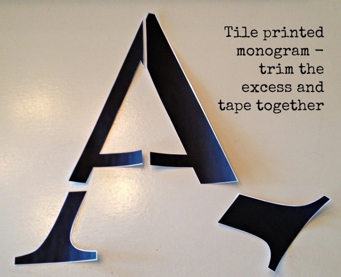 monogram untaped