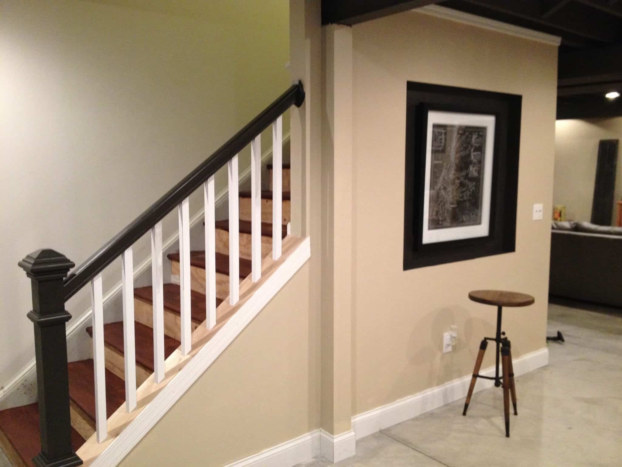 industrial basement alcove after