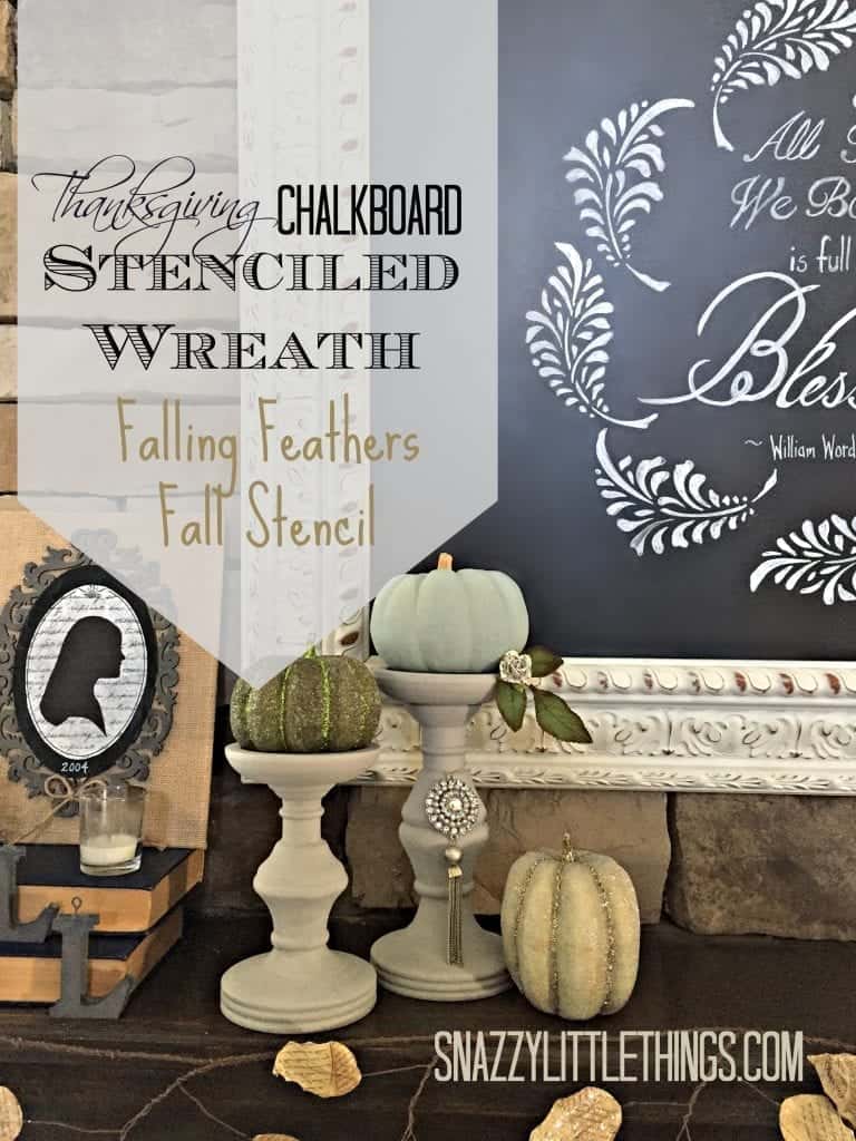 DIY: Stenciled Chalkboard Wreath