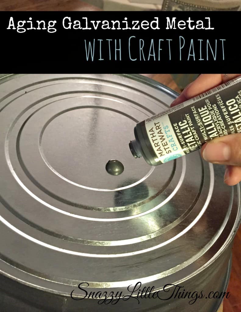 How to Age Galvanized Metal Craft Paint