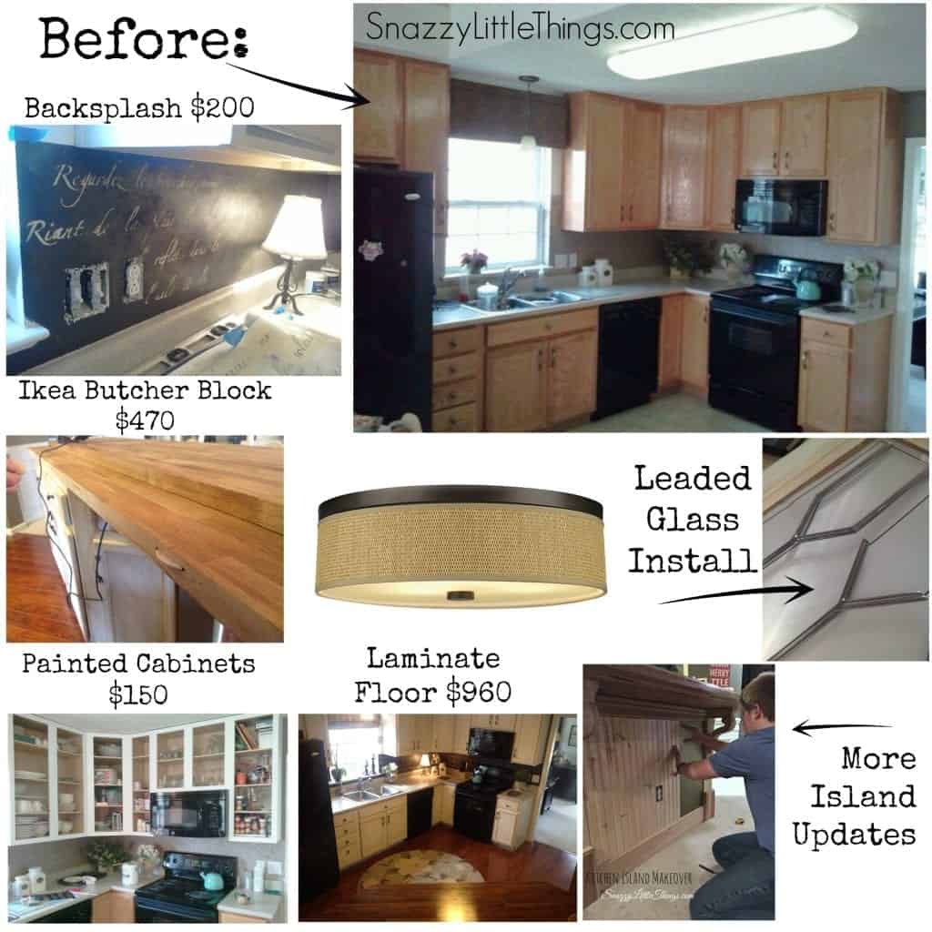 Budget Kitchen Remodel Collage