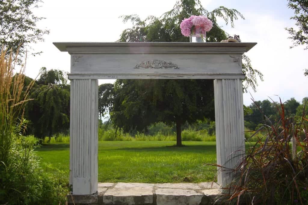 DIY Vintage Wedding Altar