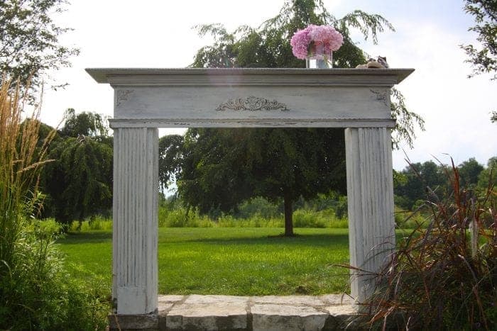 DIY: Aged Mantel for A Vintage Style Wedding Altar - By SnazzyLittleThings.com