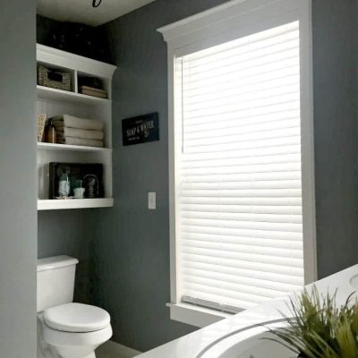 Bathroom Remodel with Levolor Blinds - by SnazzyLittleThings.com