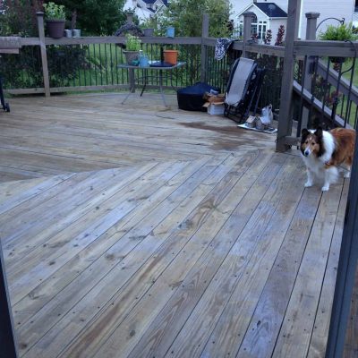 Deck Before Powerwashing