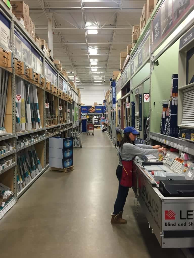 Lowes Levelor Aisle