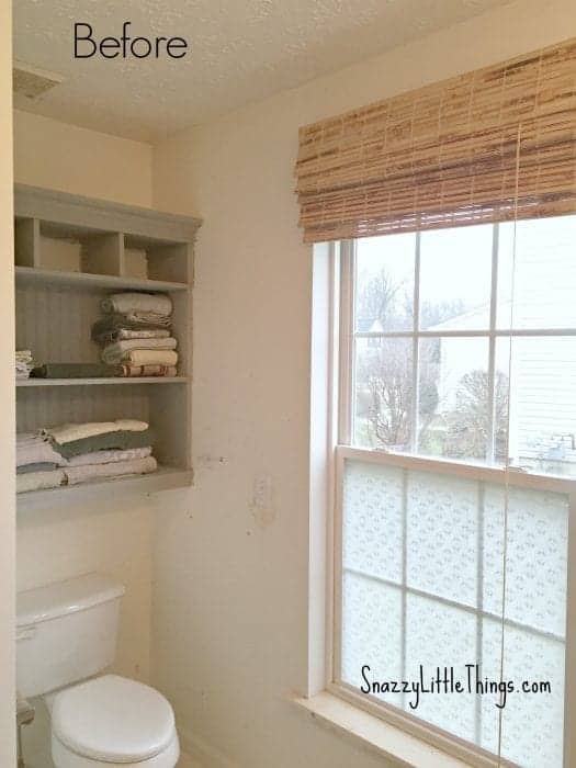 Part I: Upgrading Our Builders Grade Bathroom - by SnazzyLittleThings.com