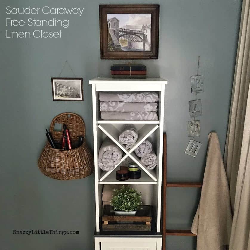 Sauder Caraway Linen Closet from Wayfair.com - by SnazzyLittleThings.com