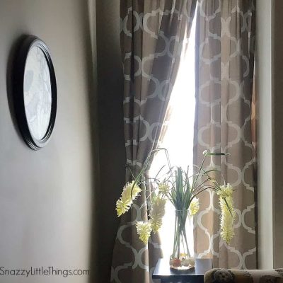 Blackout Curtains in Master Bedroom | by SnazzyLittleThings.com