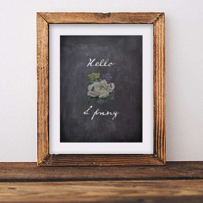 “Hello Spring” Printable