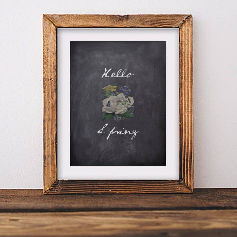 “Hello Spring” Printable