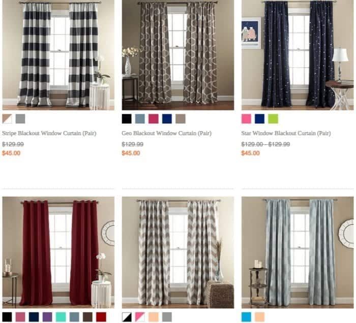 Lush Decor  Window Treatments  Blackout Curtains