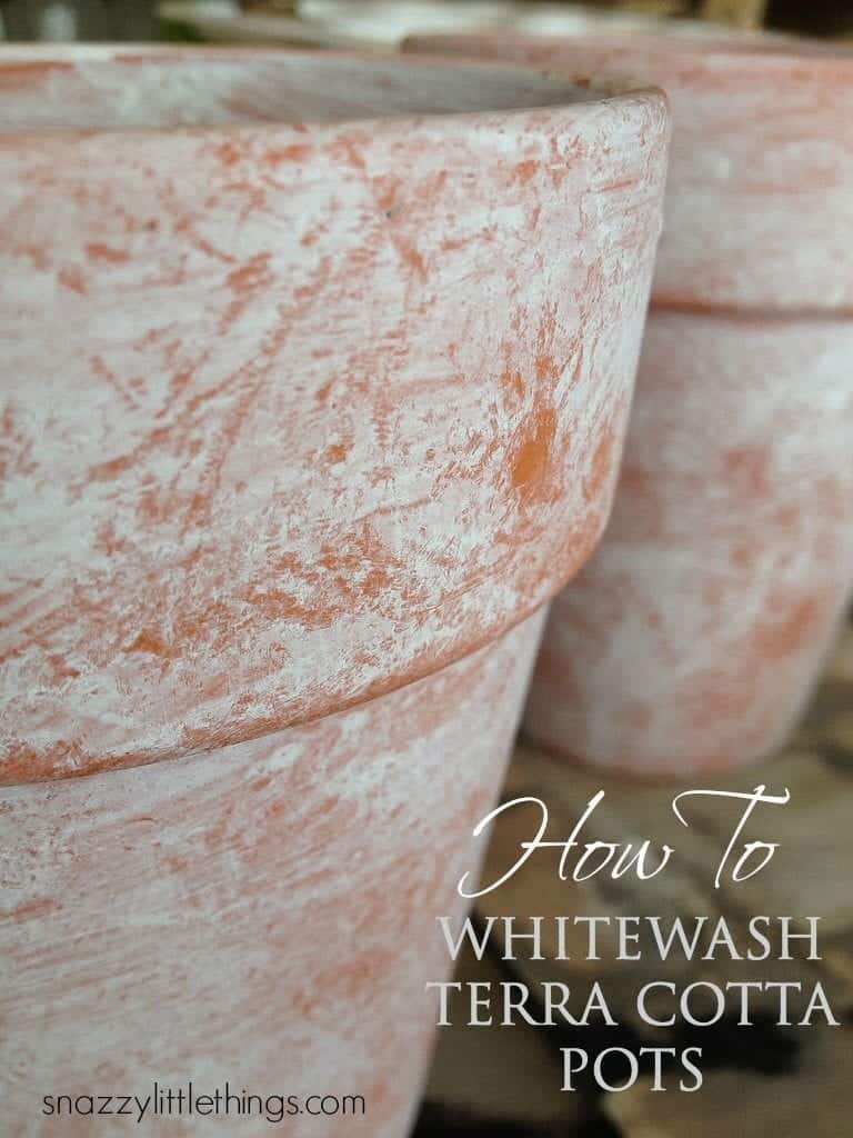 White Washed Terra Cotta Pots - Darling Darleen