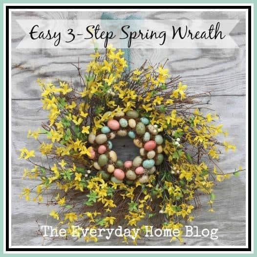 A pretty upcycled wreath idea, from The Everyday Home