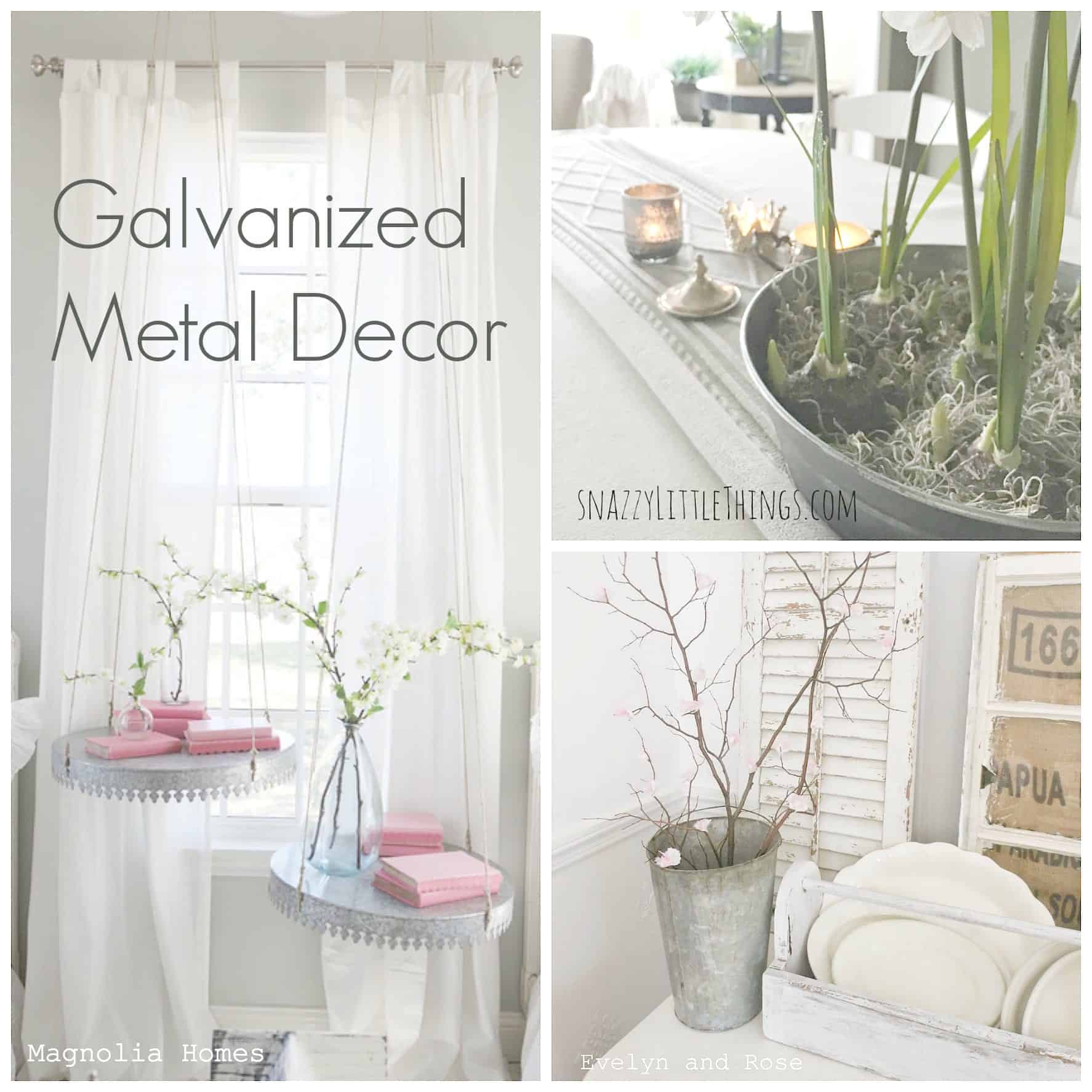 Friday Favorites Galvanized Metal Decor Snazzy Little Things