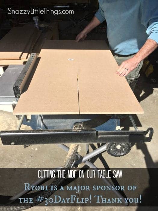 Ryobi Table Saw MDF