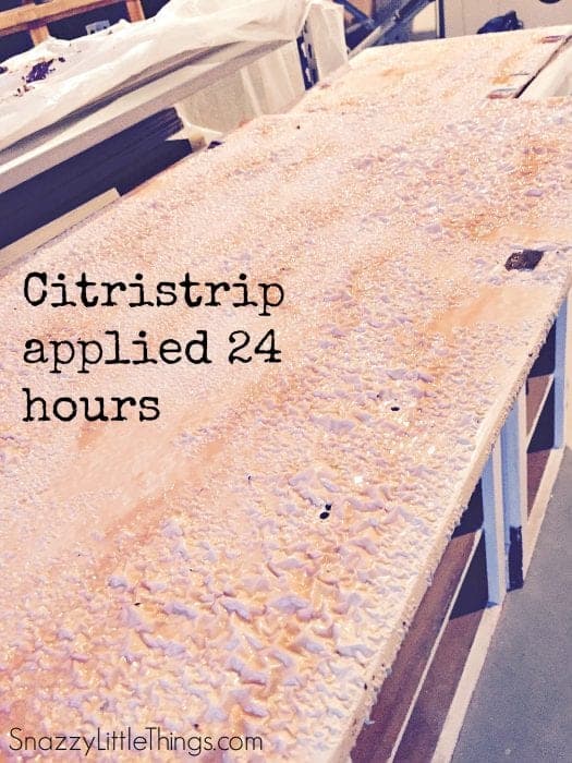 Citristrip Stripping Agent on Paint