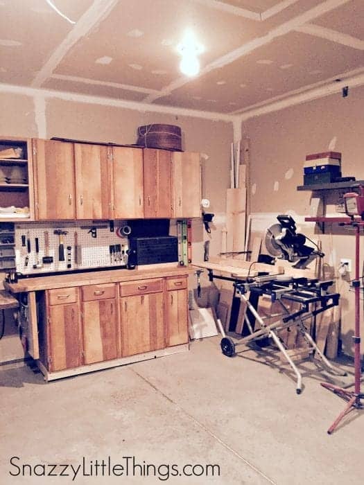 Woodshop in Progress | by SnazzyLittleThings.com