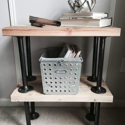 DIY Industrial End Tables