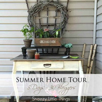 Cover Front Porch Potting Table @snazzylittlethings