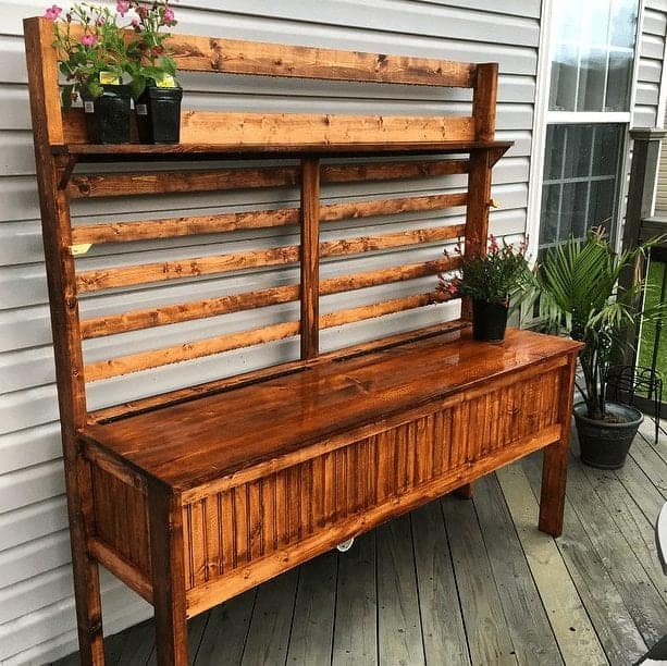 Build this potting bench woodworking plans