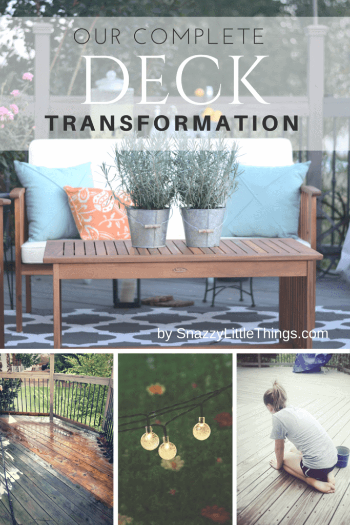 Our Complete Deck Transformation by SnazzyLittleThings.com