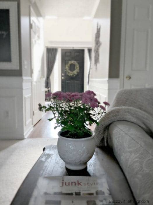 Fall Home Tour 2015 - Potted Mums 