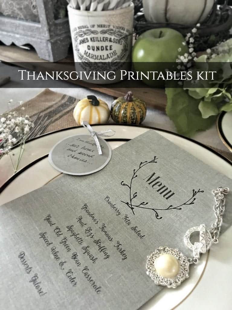 Thanksgiving Printables Kit 2
