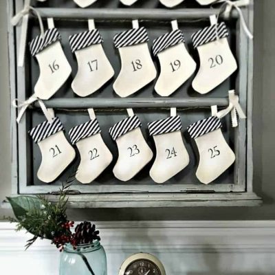 Advent Calendar Repurposed by SnazzyLittleThings.com