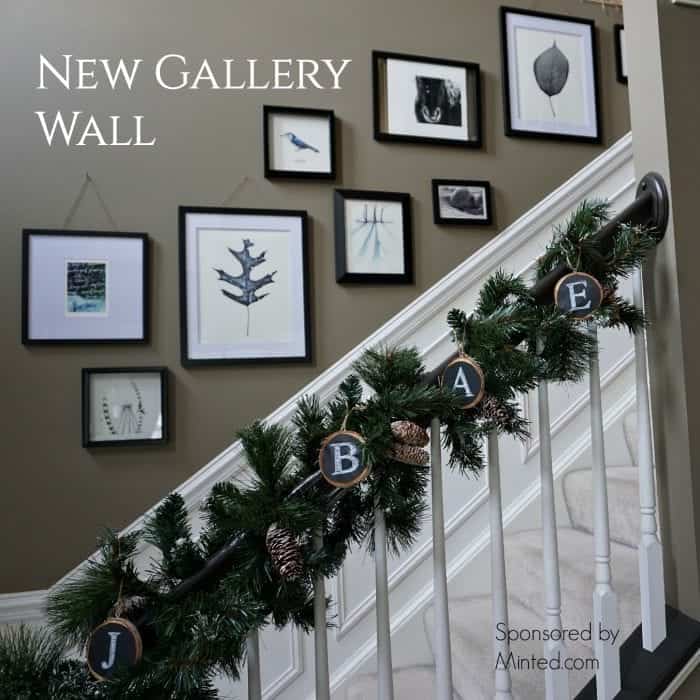 Gallery Wall Feature, Holiday Home Tour 2015 by SnazzyLittleThings.com