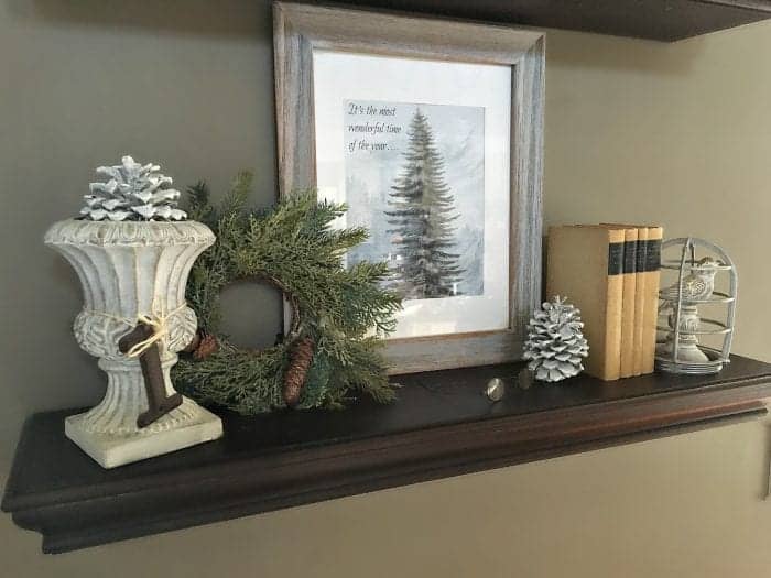 Woodland Vignette, Holiday Home Tour 2015 by SnazzyLittleThings.com