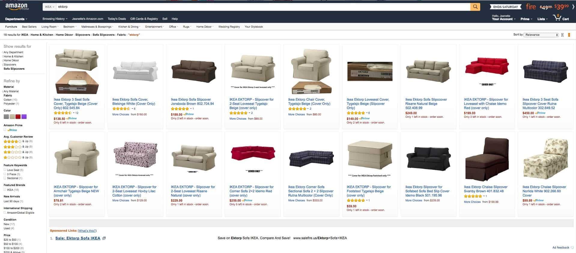 5 Reasons to Love Ikea Ektorp Couches Slipcovers on Amazon