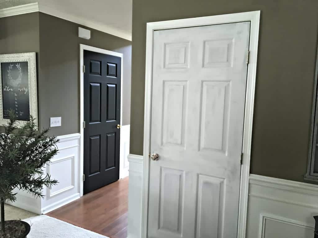 Interior Paint Project Black or White Doors