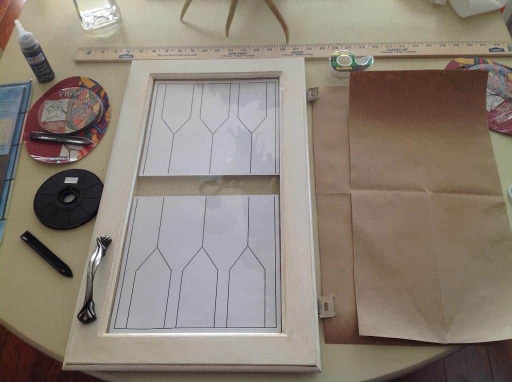DIY Faux Leaded Glass Template
