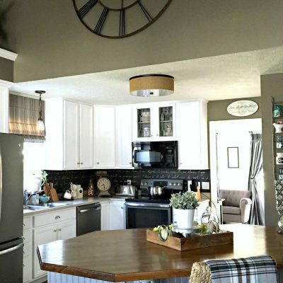 painting-kitchen-cabinets-the-right-way-kitchen-island-view-from-living-room