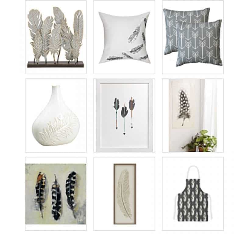 25+ Feather Accents for Your Home